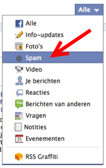 spamberichten facebook