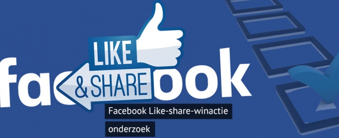 like & share acties Facebook