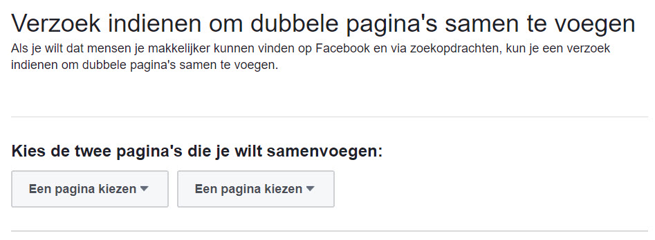 Een onofficiële Facebook locatiepagina claimen en samenvoegen