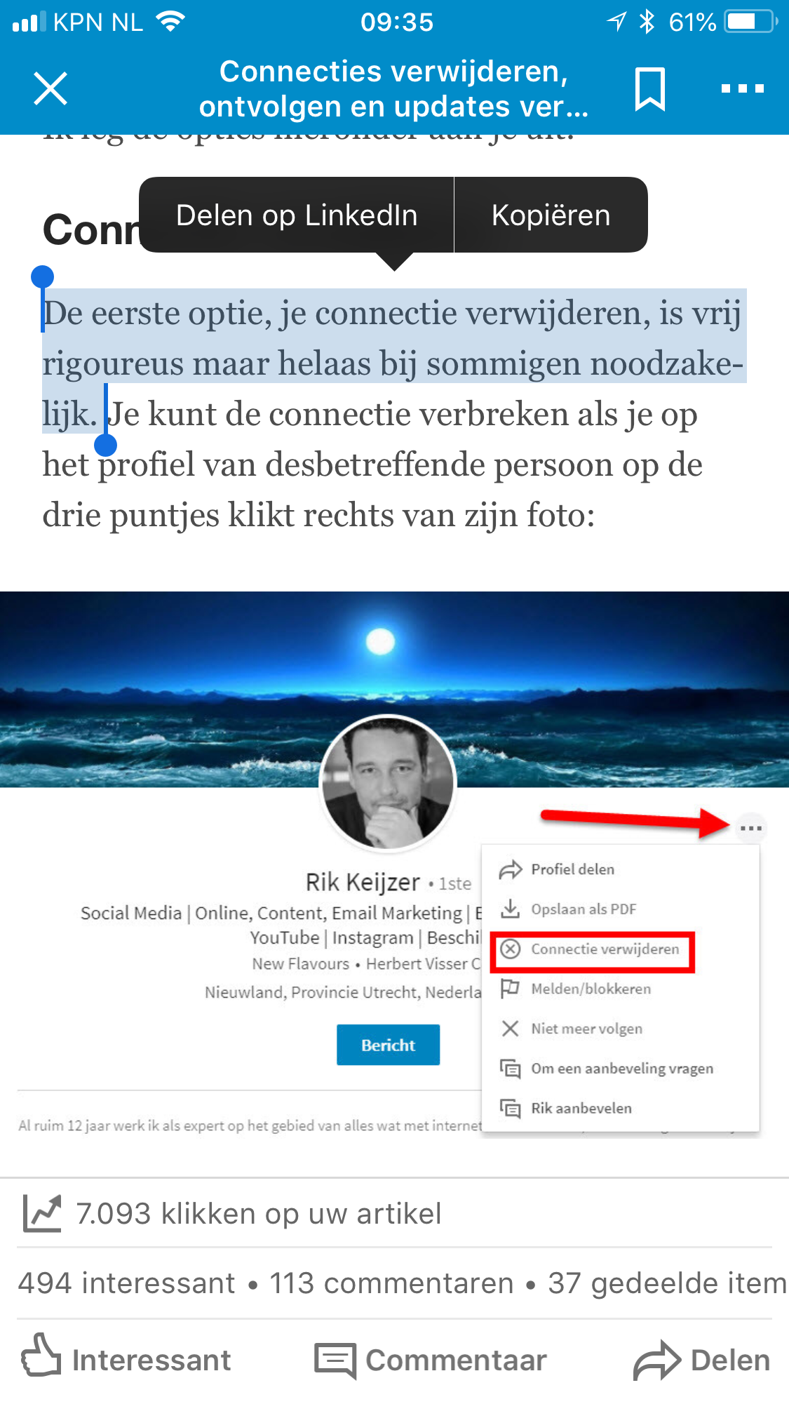 Artikel LinkedIn Delen 1 – Corinne Keijzer