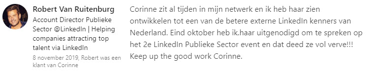 review linkedin corinne keijzer